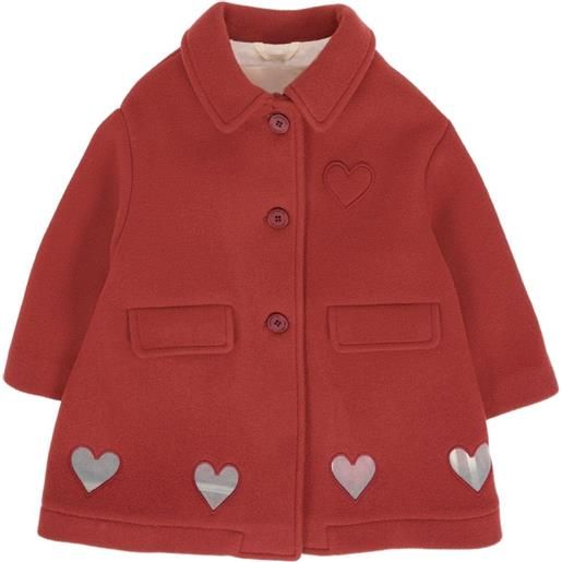 Simonetta cappotto con decorazione - rosso