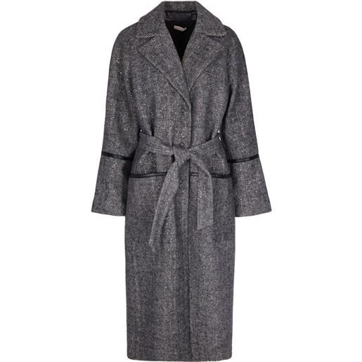 LIU JO cappotto con paillettes - nero