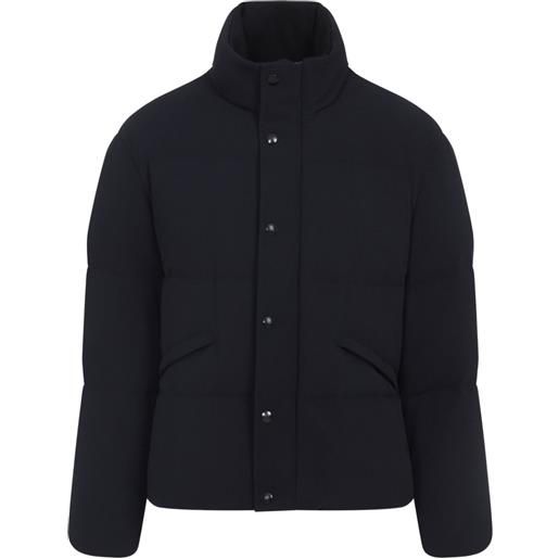 Giorgio Armani piumino a collo alto - blu