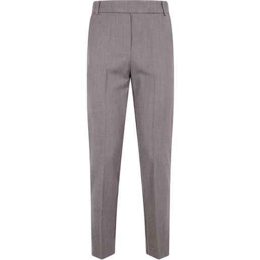 Kiltie pantaloni con vita elasticizzata - marrone