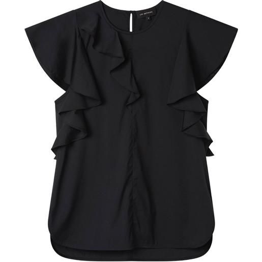 Lee Mathews blusa ella con ruches - nero
