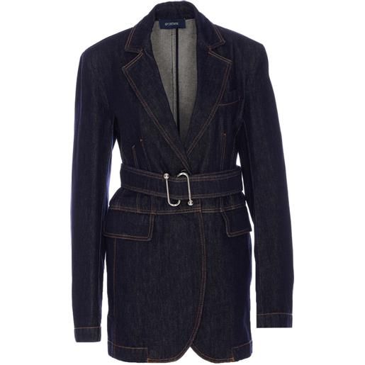 Sportmax blazer denim - blu