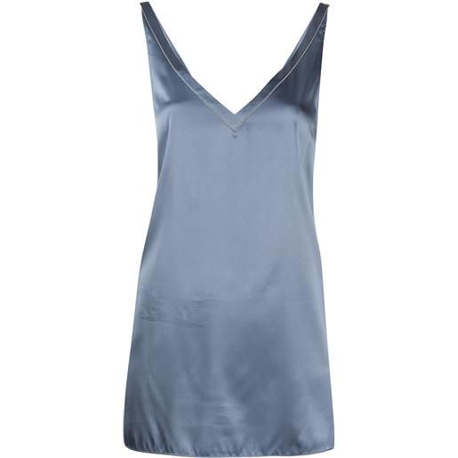 Brunello Cucinelli blusa smanicata