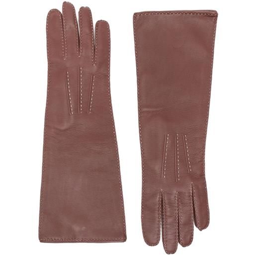 Sofie D'hoore guanti in pelle - marrone