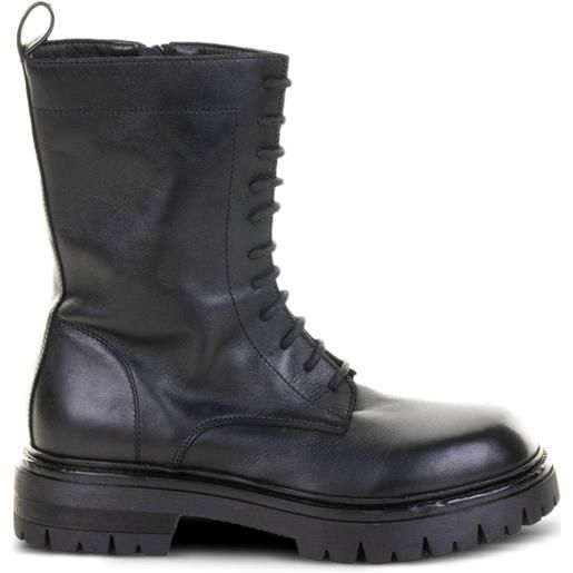 Elena Iachi anfibi stringati - nero