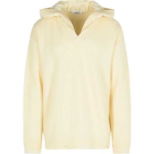 Laneus maglione con cappuccio - giallo