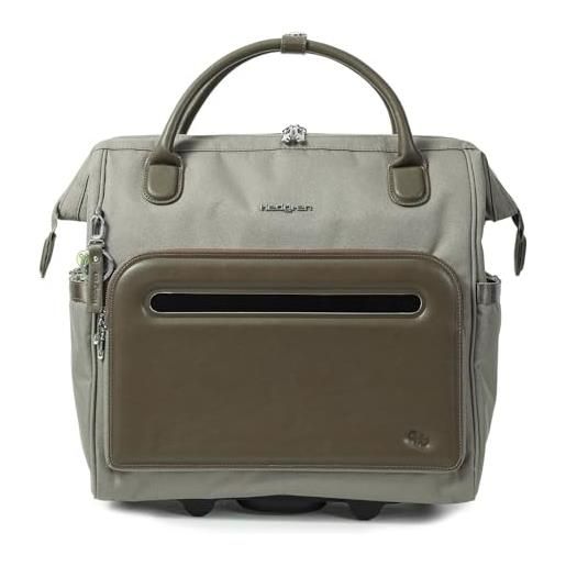 Hedgren venti rolling tote 15,6' rfid vintage tortora