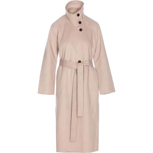 THE DYNAMIS STUDIO cappotto paris con cintura - toni neutri