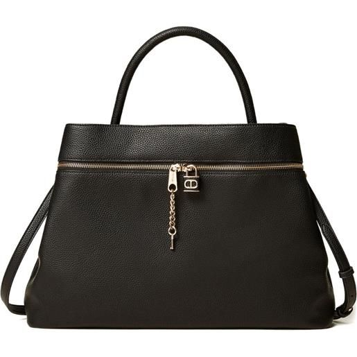 TWINSET borsa tote con zip - nero