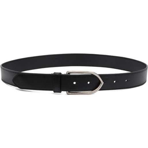 Jacquemus cintura the bambino con fibbia incisa - nero