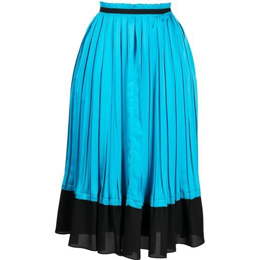 3.1 Phillip Lim gonna midi plissettata - blu