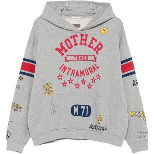 MOTHER felpa con stampa e cappuccio - grigio