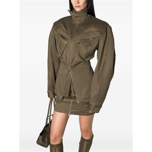 Mugler giacca cargo - verde