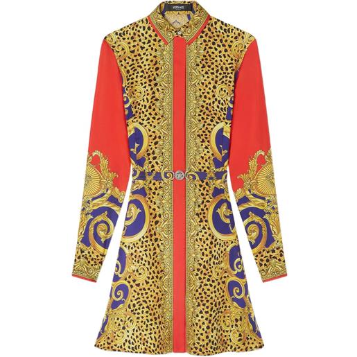 Versace chemisier con stampa barocca - giallo