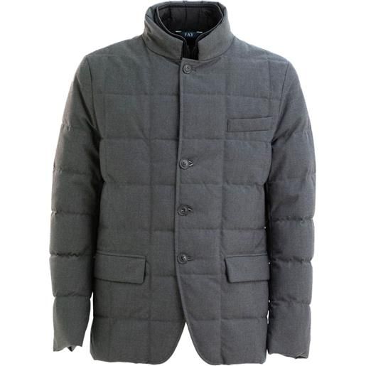 Fay giacca a quadri - grigio