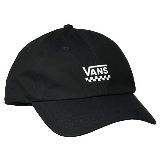 Vans court side hat, berretto da baseball donna, nero (black checker j0z), taglia unica (taglia produttore: os)