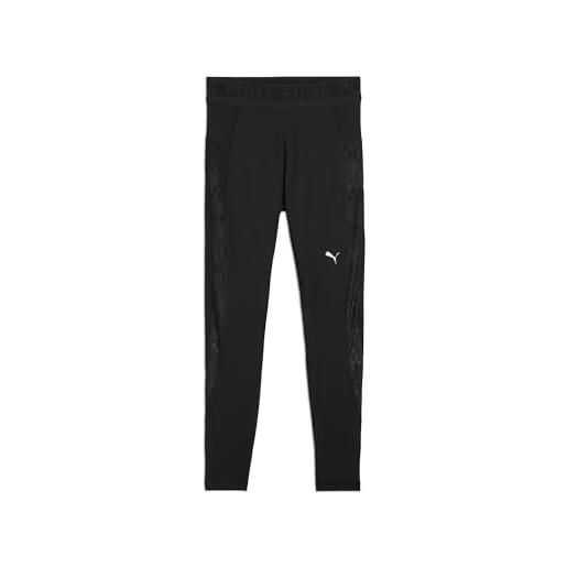 PUMA lace hw 7/8 tight, collant bambina unisex - adulto, PUMA black, xxl