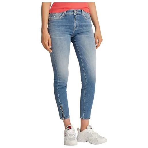 Tommy Jeans donna jeans sophie skinny vita bassa, blu (denim medium), 30w/26l