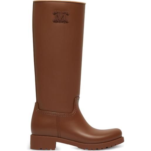 Max Mara stivali con decorazione - marrone