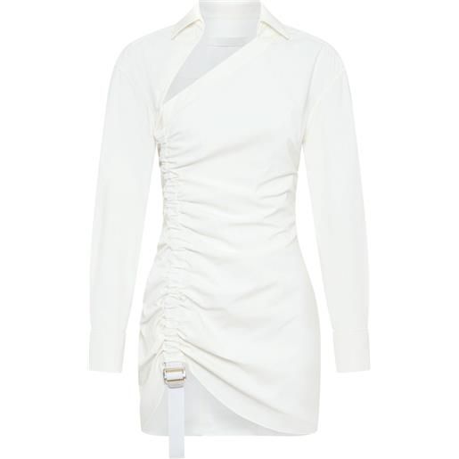 Dion Lee abito corto asimmetrico - bianco