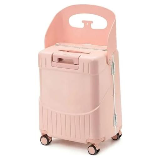 BEAHING porta su bagagli con sedile per bambini, 20 bagagli con sedile per bambini in valigia per bambini con ganci tod e borsa, stile2
