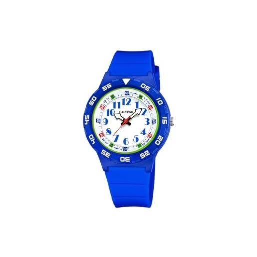 Calypso Orologio Da Polso Unisex Bambino Sweet Time K6069/5 – Cassa 30 Mm, Blu, Plastica, 10 Atm