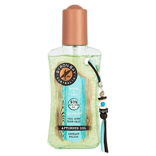 Byron Bay, gel doposole rinfrescante, con il 93% di aloe vera, rinfrescante e idratante, cura della pelle dopo aver preso il sole in vacanza