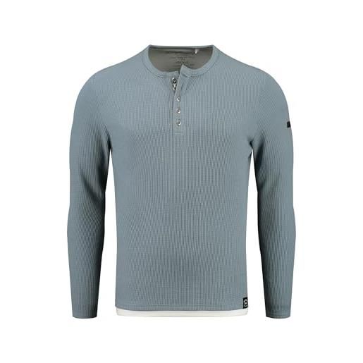 KEY LARGO felpa da uomo sandro button, flintstone blue (1233), l