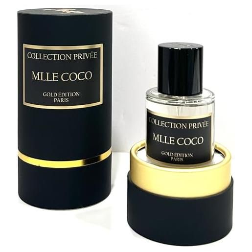 COLLECTION PRIVÉE GOLD ÉDITION profumo mlle coco collection privée nouvelle edition (gold edition), idea regalo, profumo di lunga durata e unisex da 50 ml, prodotto in francia (mlle coco)