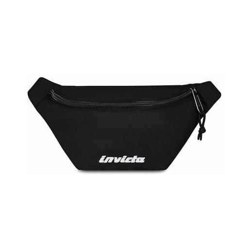 Invicta marsupio trim 20, nero, marsupio con cinghia a vita regolabile e tasca con zip, accessori per ragazzo e ragazza