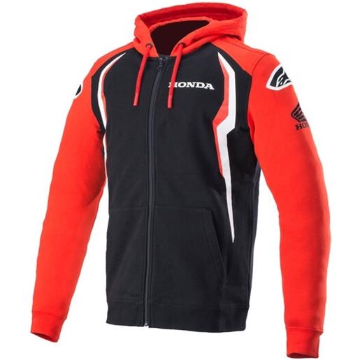 Alpinestars felpa con cappuccio Alpinestars honda rossa e nera, l