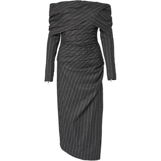 Carolina Herrera abito da giorno con spalle scoperte - grigio