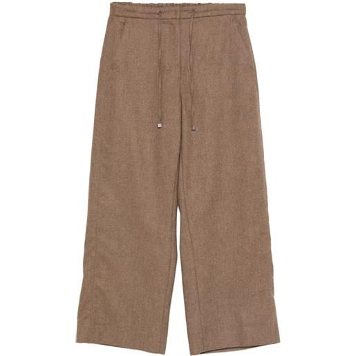 'S Max Mara pantaloni con coulisse - marrone