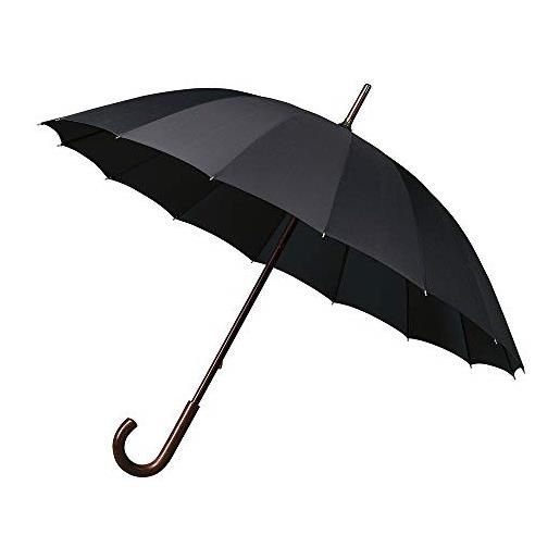 Le Monde du Parapluie impliva falcone ombrello classico, 105 cm, nero (schwarz)