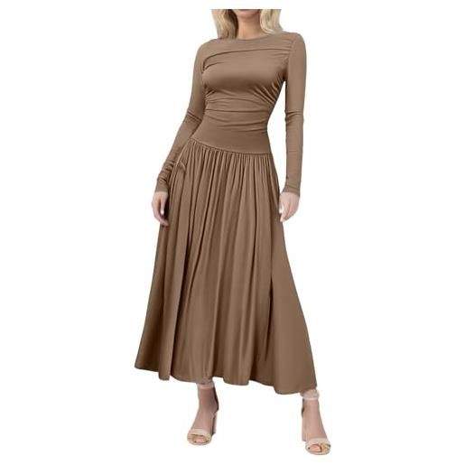 Generico vestitino donna vestito nero lungo donna maniche lunghe vestito rosso velluto donna vestito rosso elegante vestiti lunghi donna estivi fascia toppe vestiti donna abito rosso lungo vestidos de largos