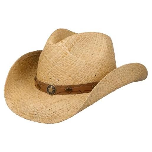 Conner Hats conner cappello di paglia millersview da sole western l/xl (58-61 cm) - natura