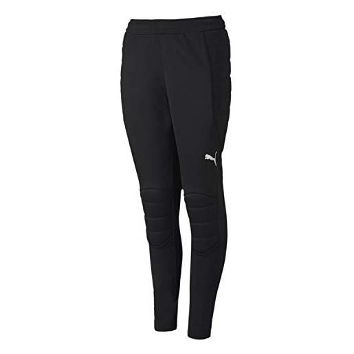 Puma goalkeeper pants jr, pantaloni da portiere unisex bambini, black black, 128