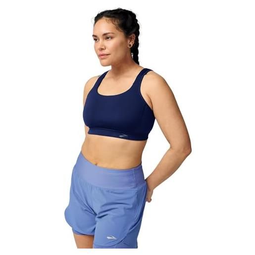 Brooks women's convertible 2.0 sports bra for high impact running, workouts and sports with maximum support - midnight - 32 dd