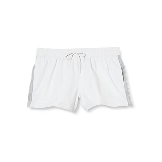 Calvin Klein pantaloncino da bagno uomo short drawstring corto, bianco (nimbus cloud), xl