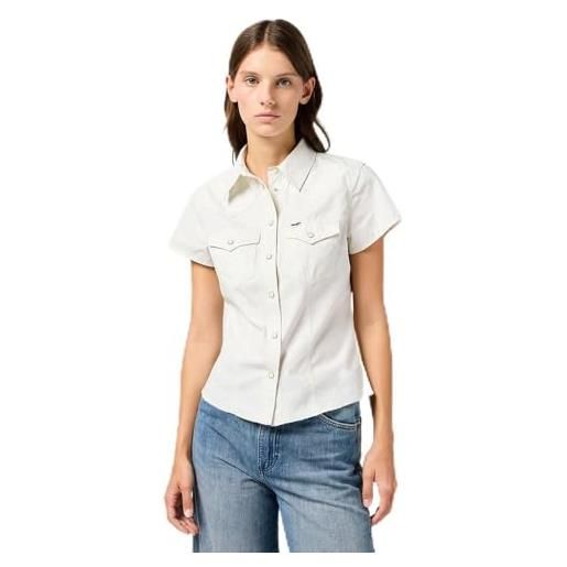 Wrangler shrunken shirt maglietta, crazy indaco, s donna