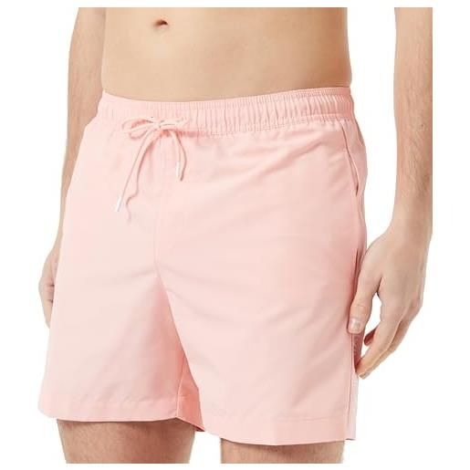 Calvin Klein pantaloncino da bagno uomo medium drawstring lunghezza media, rosa (pale rosette), l