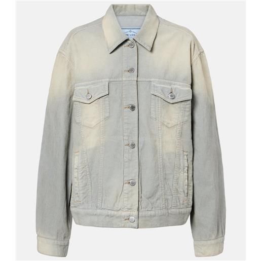 Prada giacca in velluto di cotone a coste