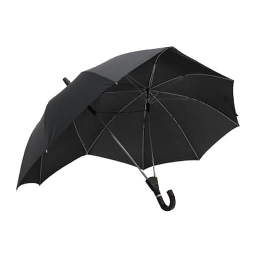 Uposao ombrello automatico per coppie congiunte doppio palo con manico curvo parasole ombrello da pioggia antivento per picnic all'aperto e viaggi in coppia