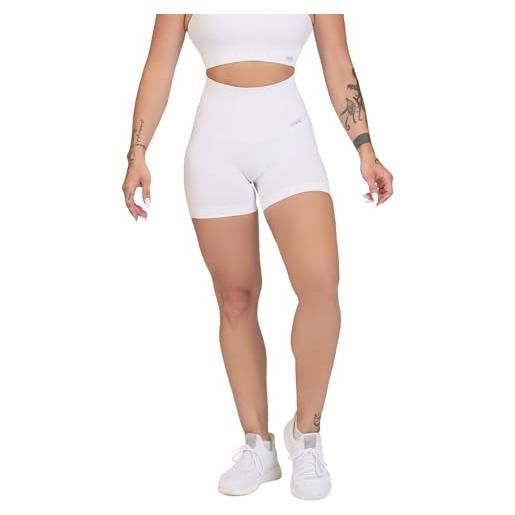 FGM04 donna - shorts all-up, xss/ml, vita alta 12cm, 92% poliammide 8% elastan, push-up, regular fit, tecnologia fir, made in italy (it, testo, xs, s, regular, regular, verde militare)