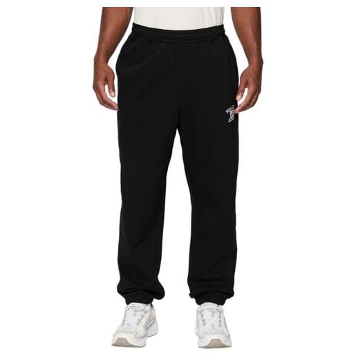 FILA lezhe pantaloni felpati, nero, m moderno