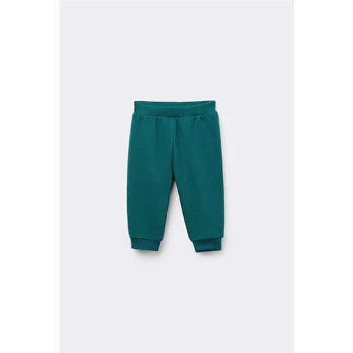 Tezenis pantaloni lunghi in cotone felpato baby verde