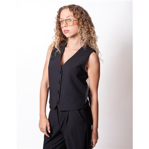 Twinset Actitude gilet Twinset Actitude con schiena effetto seta donna