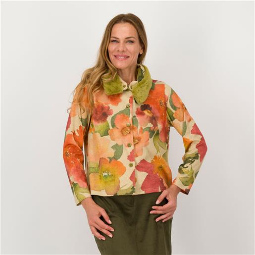 Caterina Lancini cardigan in maglia fantasia