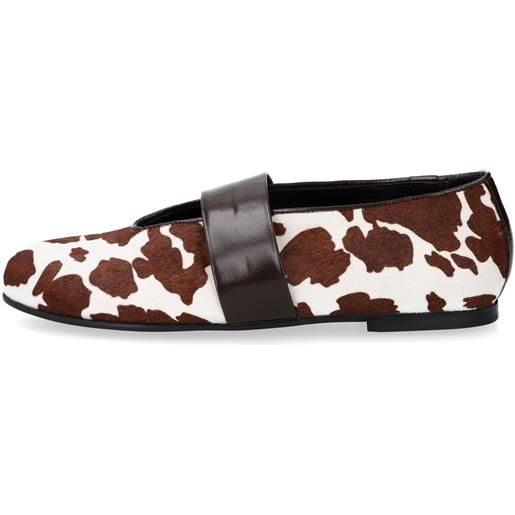 Gioia A. ballerine mary jane in pelle cavallino con tacco 1cm