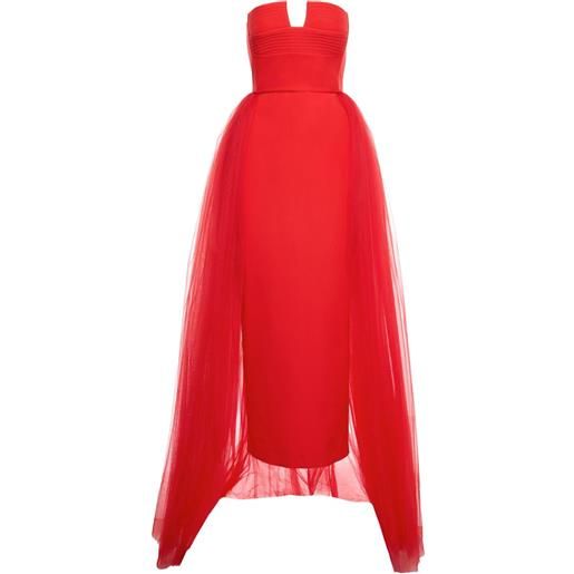 V:PM ATELIER abito senza spalline - rosso